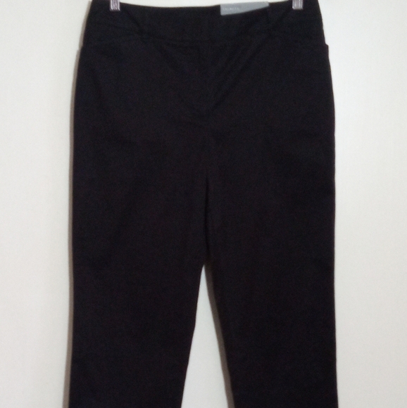 Talbots perfect crop black slim leg pants women size 6 NWT - Picture 1 of 10